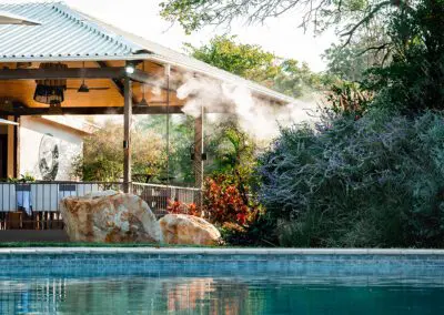 Insika Lodge Victoria Falls | poolside | Flame of Africa