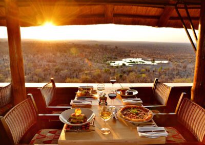 Dinner-at-MaKuwa-Kuwa-Restaurant-at-Victoria-Falls-Safari-Lodge-Flame of Africa